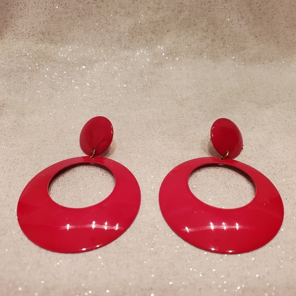 RETRO chunky 80's and 90's style earrings